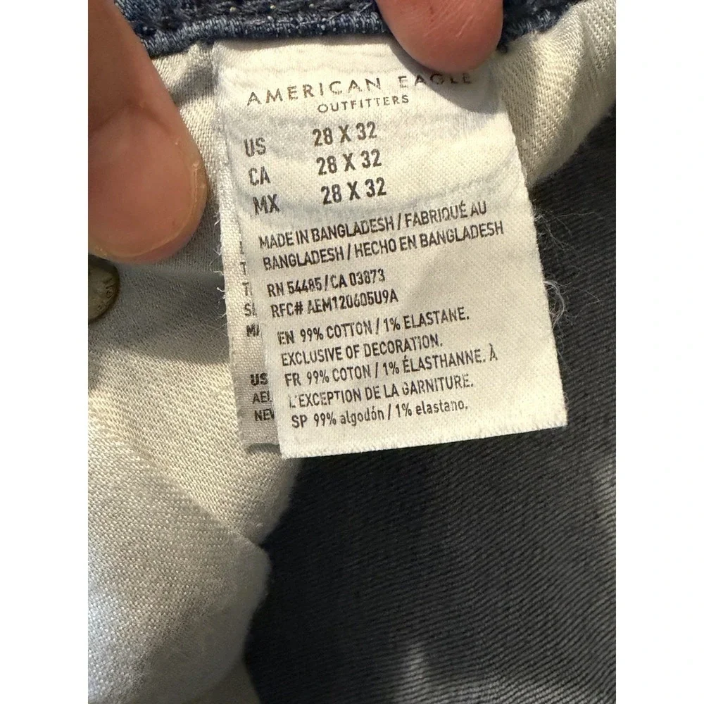 Men's American Eagle Jeans Airflex, Slimfit Size 28 X32, 28 Waist Boys Jeans
